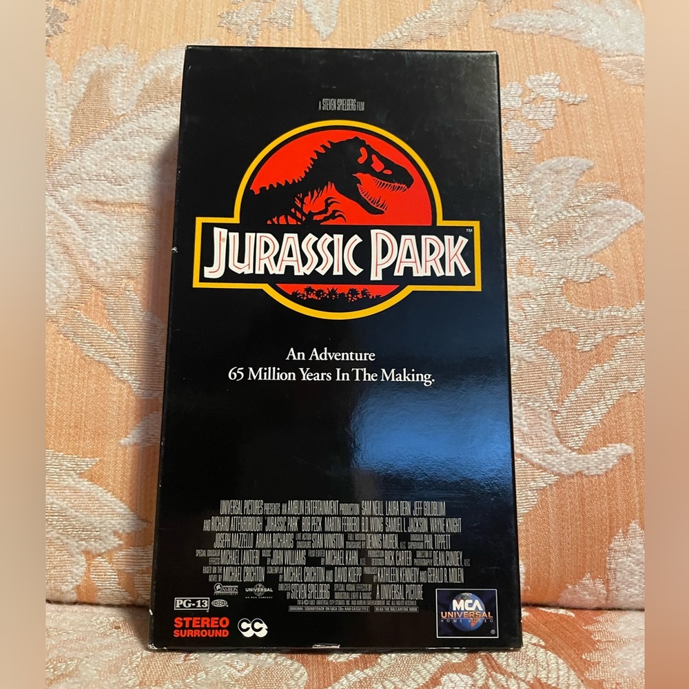 🦖 Vintage Jurassic Park 1993 Steven Spielberg MCA Universal VHS 🦖